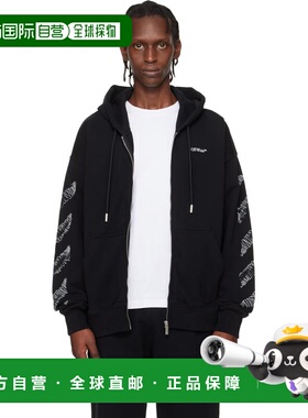 1h可退 香港直邮off-white 男士 黑色 Scribble Diagonal Skate Z