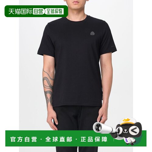 1h可退 香港直邮MOOSE KNUCKLES 男士T恤 M15MT777292 SS2026 黑