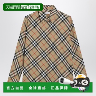 浅褐色格纹图案衬衫 1h可退 女士 巴宝莉 81224 香港直邮Burberry