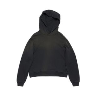 自营欧洲直邮Acne Studios FW25黑色棉1996logo标识连帽卫衣男女