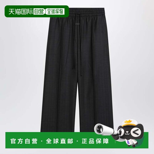 香港直邮essentials fear of god 男士 深灰阔腿羊毛裤子 FG9M65-