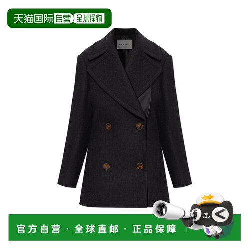 1h可退 香港直邮LANVIN 女士大衣 RWCO00016120H2518 AW2025 黑色