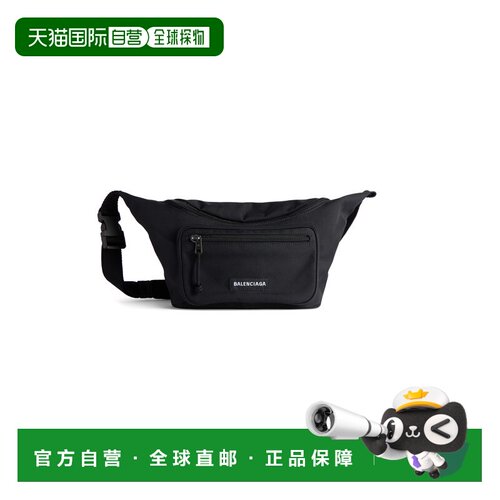 1h可退 香港直邮Balenciaga 巴黎世家 男士 黑色 Explorer 腰包 4