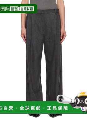 1h可退 香港直邮KHAITE 女士 灰色 August 长裤 3178604 舒适时尚