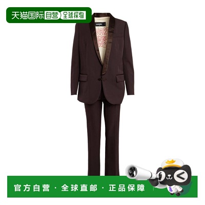 1h可退 香港直邮Dsquared2 二次方 女士 Sets 西服 brown棕色 舒