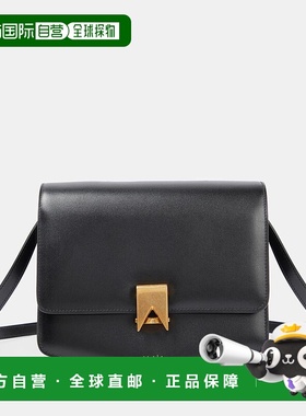香港直邮Alaia 女士 Le Papa 大号皮革斜挎包 black黑色 舒适时尚