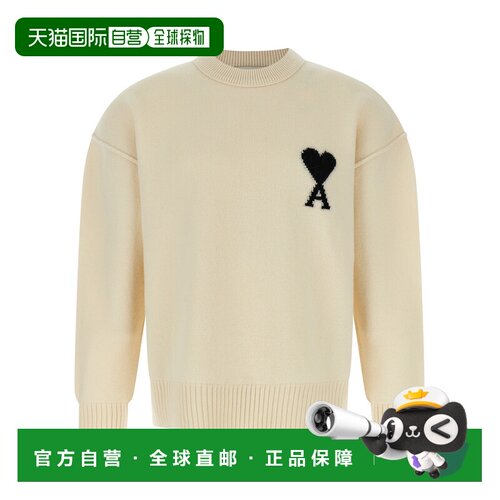 1h可退 香港直邮Ami Paris 男士针织衫 UKS838018151 SS2026 白色
