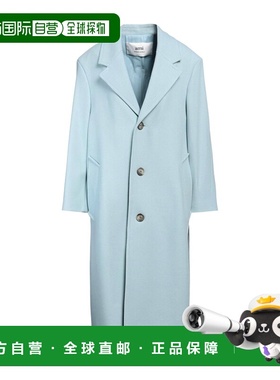 香港直邮Ami Paris 女士 双排扣大衣 blue蓝色 舒适时尚