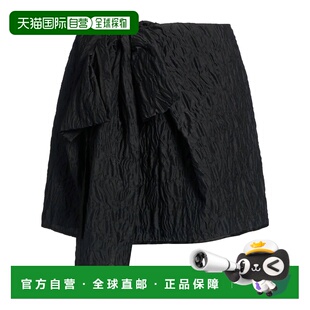 香港直邮Cecilie black黑色 Bahnsen 迷你半身裙 舒 女士 1h可退