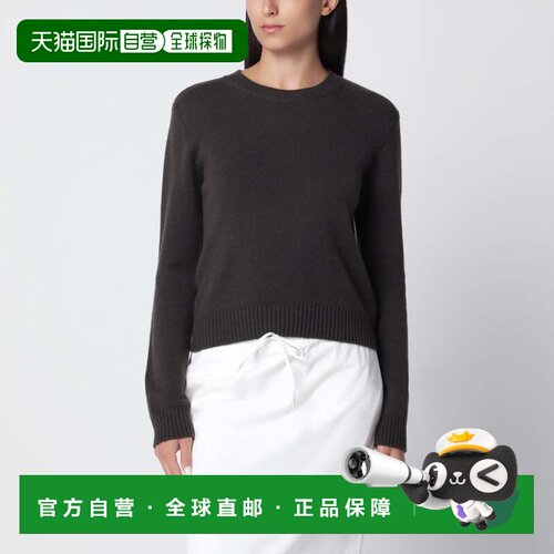 香港直邮LISA YANG 女士 Mable 圆领沙色羊绒毛衣 2022117WSDFE