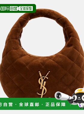 香港直邮Saint Laurent 圣罗兰 女士 Icarino 迷你绗缝绒面革手提