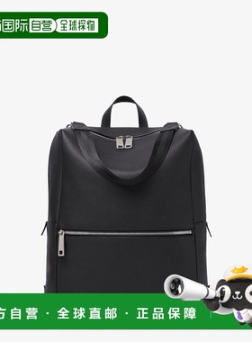 1h可退 欧洲直邮FENDI (芬迪) 芬迪 Lui 双肩包 - 黑色皮革双肩包