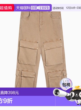 1h可退 香港直邮Represent 男士 R3CA 浅褐色牛仔工装裤子 MLM609