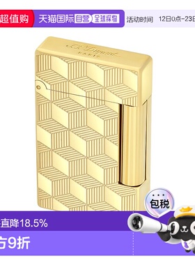 自营欧洲直邮S.T.Dupont法国都彭 INITIAL创始系列金色黄火焰打火