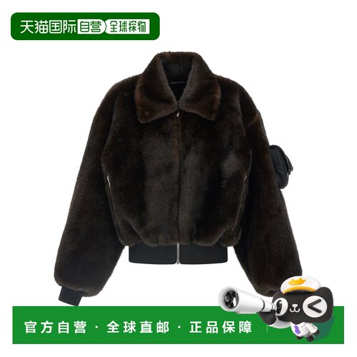 COPERNI 女士外套 COPBL33F9015BRW SS2026 黑色 Faux Fur Bomber