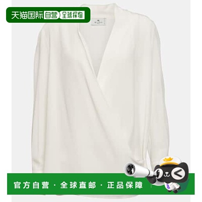 香港直邮Etro 艾特罗 女士 真丝双绉衫 beige米色 舒适时尚