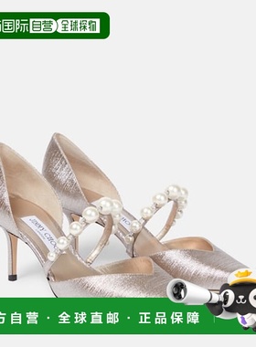 香港直邮Jimmy Choo 周仰杰 女士 Aurelie 65 精饰亮片浅口鞋