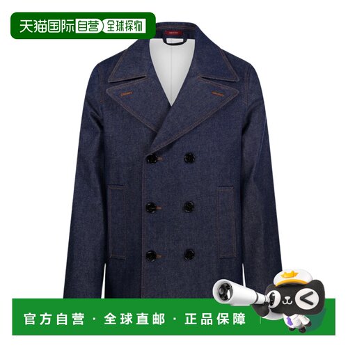 香港直邮Gucci 双排扣牛仔外套 805339XDC78长袖
