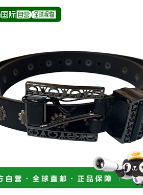 1h可退 香港直邮GOLDEN GOOSE 女士 黑色皮带腰带 GWA00779A00077