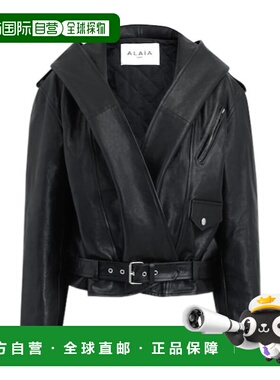 香港直邮Alaia 长袖机车夹克 AA9V0428L008A时尚百搭正品流行穿搭