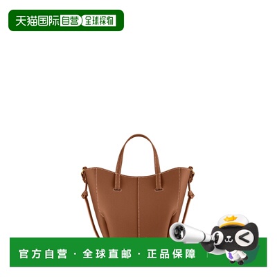 自营欧洲直邮Polene Cyme Tote Nano女士驼色粒面小牛皮手提包