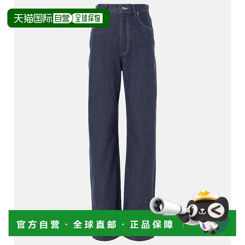 1h可退 香港直邮Loro Piana 诺悠翩雅 女士 Tye 高腰阔腿牛仔裤