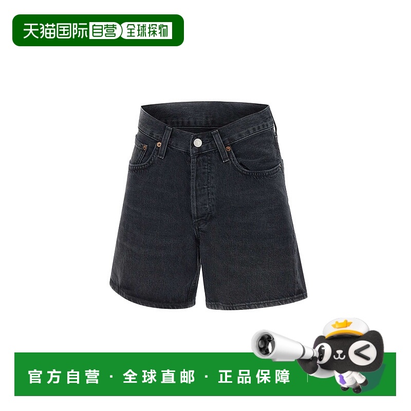 1h可退 香港直邮AGOLDE 女士 黑色短裤 A2251157BUNC black黑色