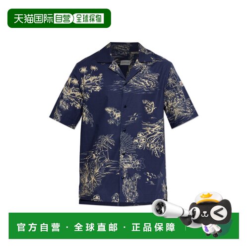 香港直邮MONCLER 男士衬衫 L10912F00047599GHS72 CO 花色 短袖衬