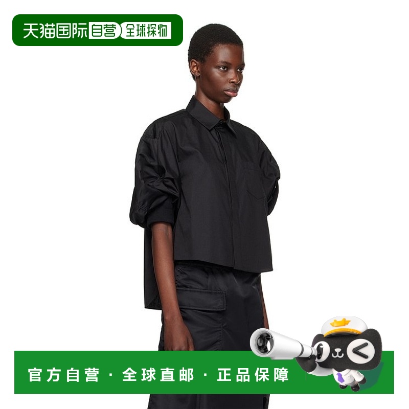 1h可退 欧洲直邮sacai 女士 衬衫正品高档气质减龄舒适叠穿百搭高