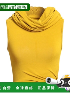 香港直邮rick owens 瑞克 欧文斯 女士 上衣 yellow黄色 舒适时尚