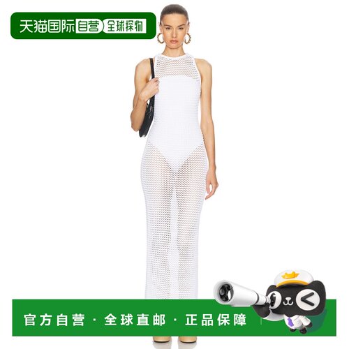 1h可退 美国直邮alaia 女士 长款连衣裙 9R23464M791 white白色