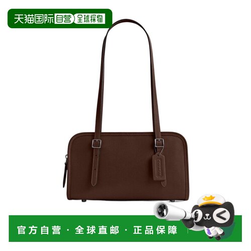 1h可退 香港直邮COACH 女士斜挎包 CM565LHMPL AW2025 棕色 拉链