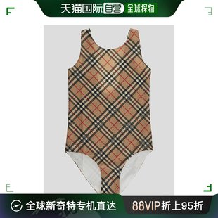 少女 欧洲直邮burberry 女童泳衣 99新未使用 泳装