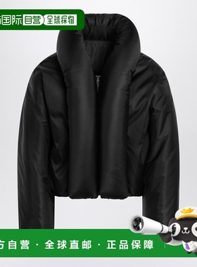 1h可退 香港直邮alaia 女士 带里衬塔夫绸短夹克(黑色) AA9V1163T