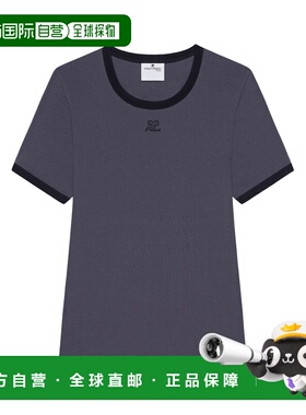 香港直邮Courreges 对比T恤 125JTS017JS0203女装