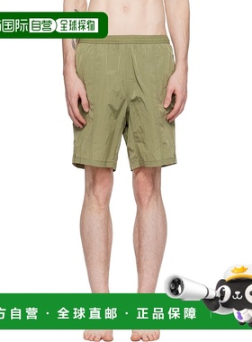 香港直邮Ami Paris 男士 绿色抽绳泳裤 HBW005PA0021