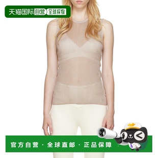 C7096P22Taupe 半透明罗纹背心 香港直邮Dion Lee