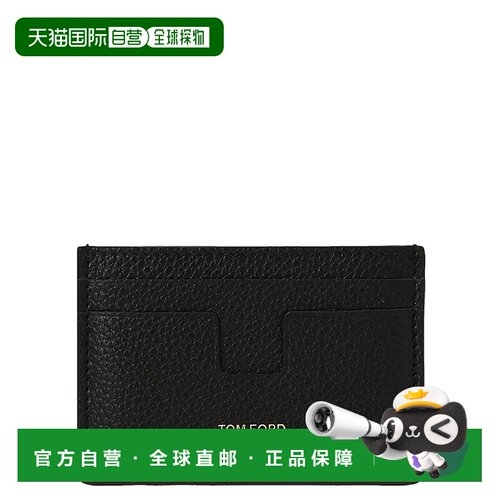 1h可退 香港直邮Tom Ford 汤姆 福特 男士 Logo leather card hol