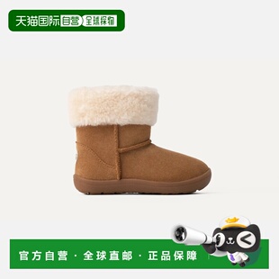 自营欧洲直邮UGG 儿童栗色靴子
