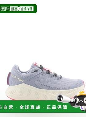 自营欧洲直邮SALOMON AERO GLIDE女士浅紫色/香草白织物缓震跑鞋