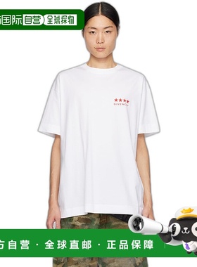 香港直邮Givenchy 纪梵希 男士 白色 4G T 恤 BM71JA3YJ5针织男装