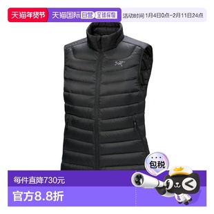 自营欧洲直邮ARCTERYX始祖鸟 CERIUM女士黑色再生尼龙羽绒马甲