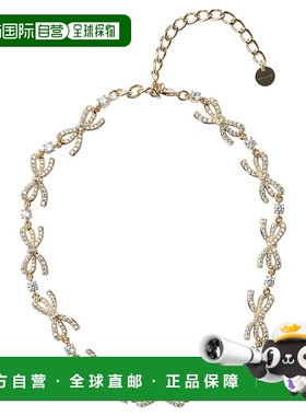 1h可退 香港直邮Self-Portrait 女士 bows 精饰水晶项链 AW25621N