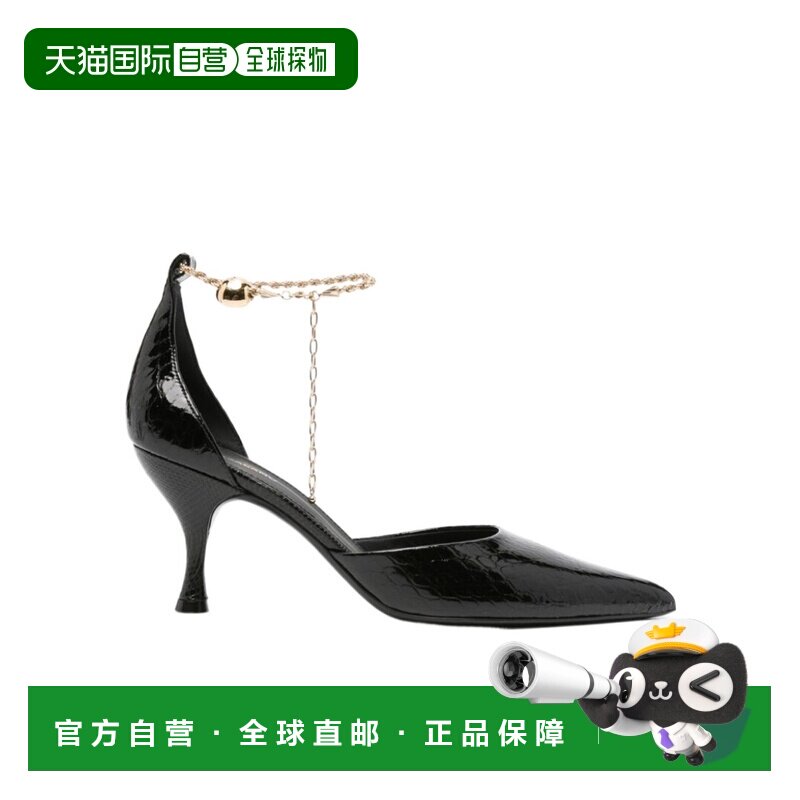 香港直邮Salvatore Ferragamo 尖头踝链高跟鞋 01G945菲拉格慕
