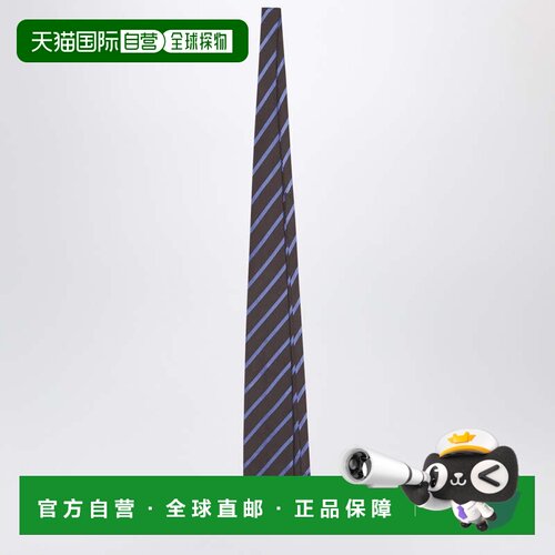 香港直邮The Frankie Shop 女士 LENE 条纹棕色领带 NTFS21170PL2