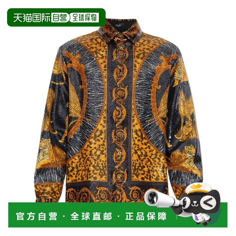 1h可退 欧洲直邮versace 男士 衬衫范思哲长袖