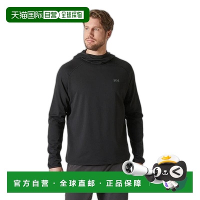 自营欧洲直邮Helly Hansen 男士黑色聚酯Versalite抓绒连帽衫