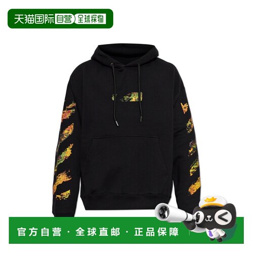 欧洲直邮off-white 男士 帽衫运动夹克衫长袖卫衣