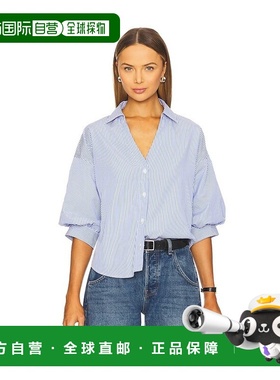 1h可退 香港直邮Brochu Walker 女士 Kate 衬衫 JCP4219 blue蓝色