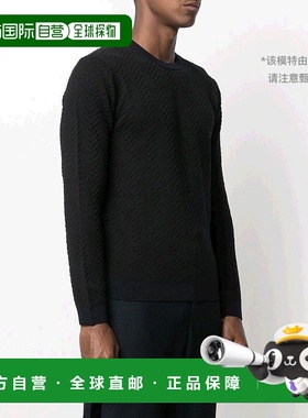 香港直邮Giorgio Armani 纹理针织套衫 6HSMA7SMA7Z男装针织衫